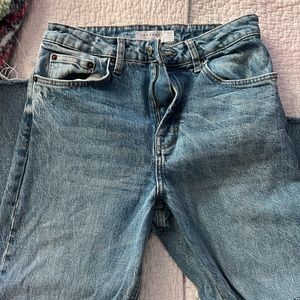 top shop jeans with rip on the knee